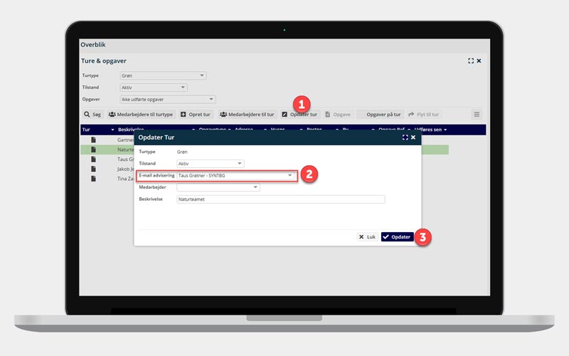 nyhed ny feature i synchronicer email advisering nye opgaver feature